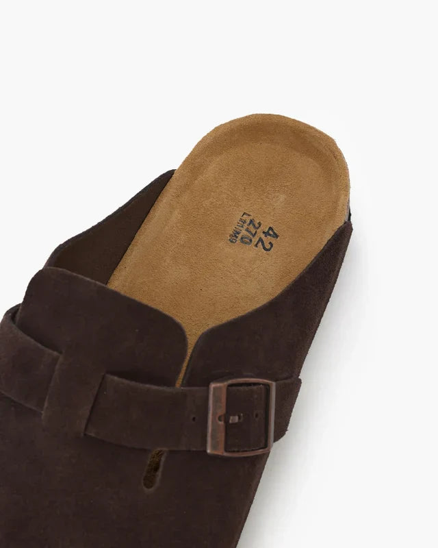 Old Money Wildleder Clogs – Eleganter Komfort