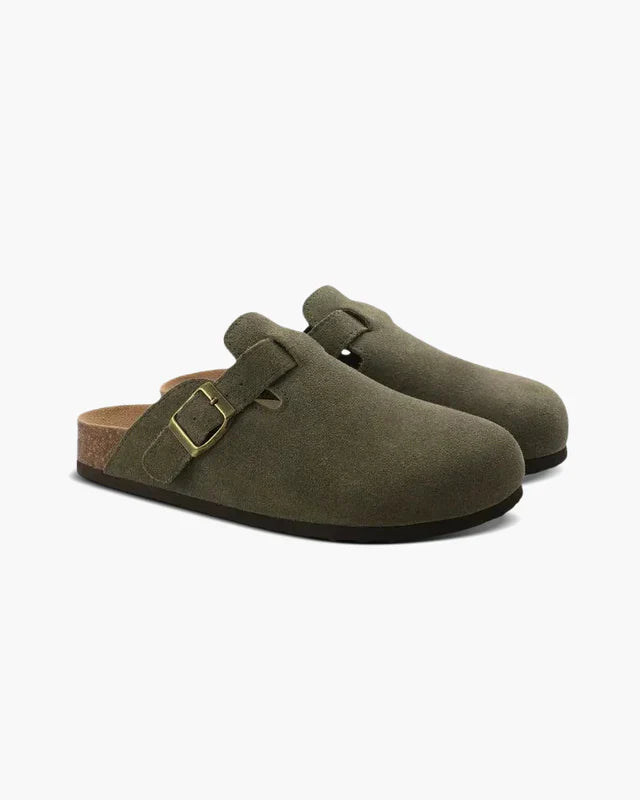Old Money Wildleder Clogs – Eleganter Komfort