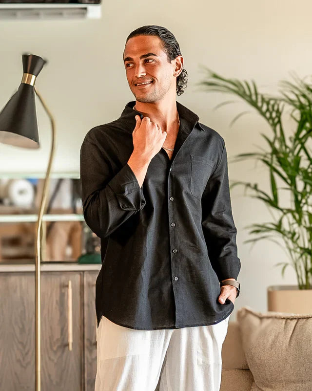 Cape Town – 100% Leinenhemd, Natürliche Eleganz