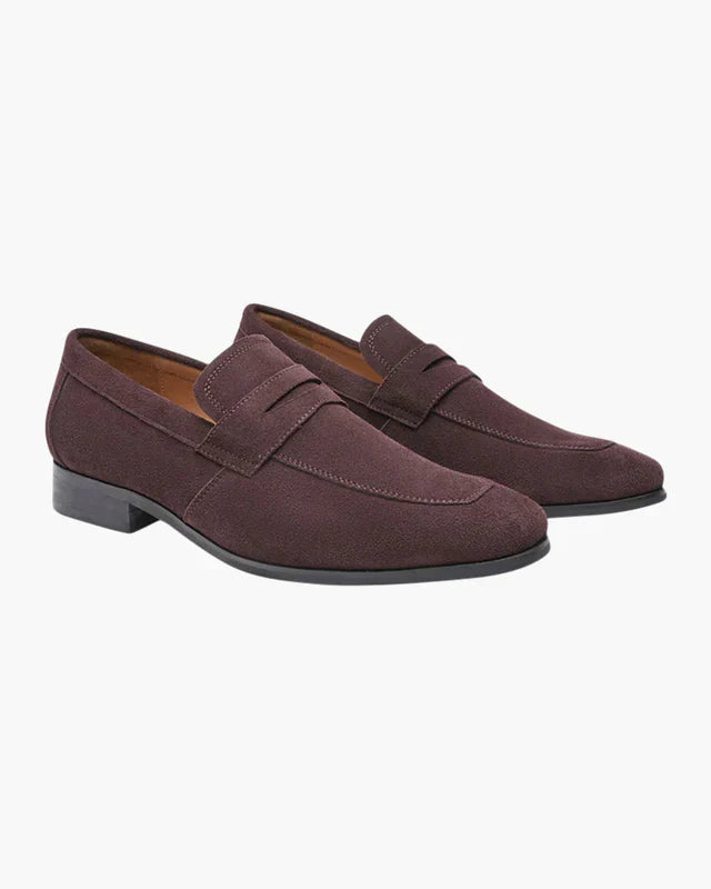 Old Money Wildleder Penny Loafers – Klassische Eleganz
