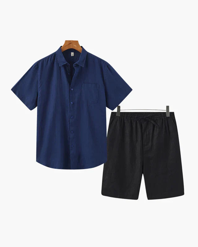 Old Money Leinen-Shorts Set – Sommerliche Eleganz