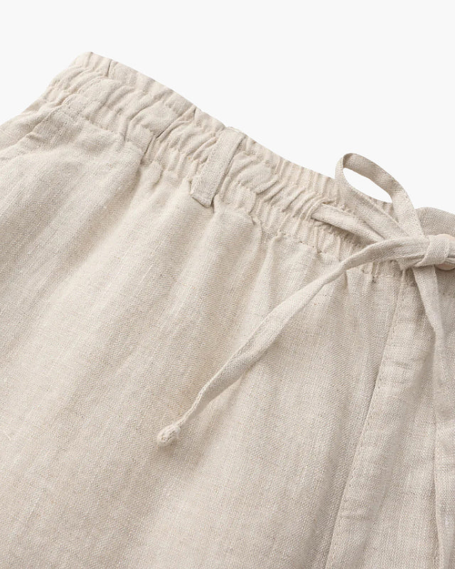Casablanca – Premium Leinen-Shorts, Old Money Stil