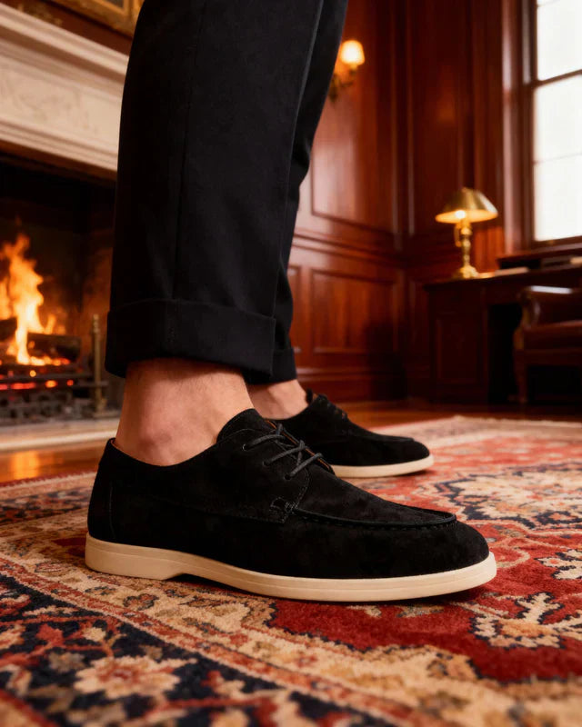 Premium Schnürschuhe aus Wildleder – Edle Eleganz