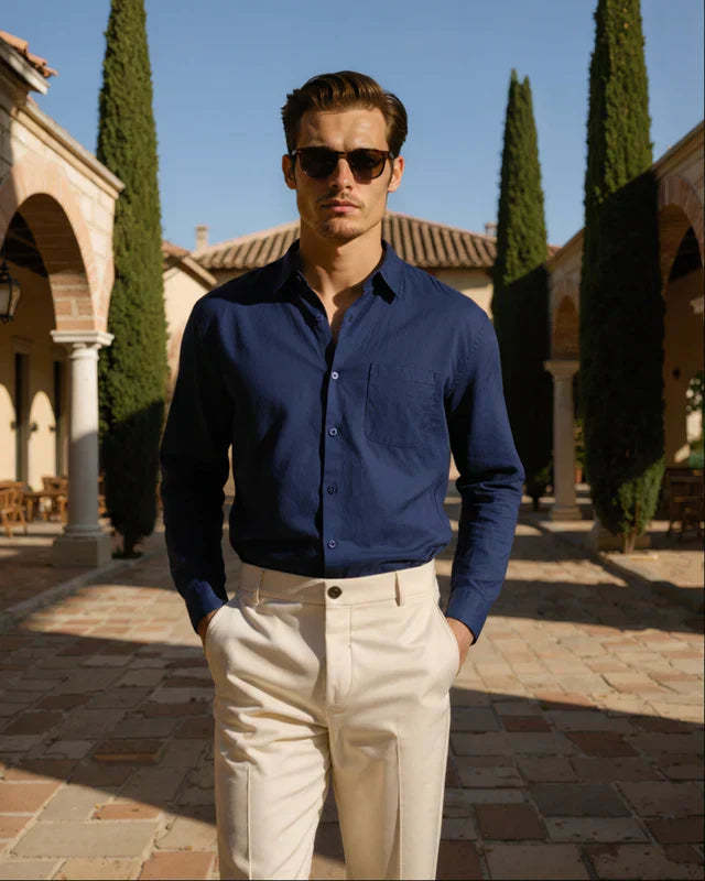 Cape Town – 100% Leinenhemd, Natürliche Eleganz
