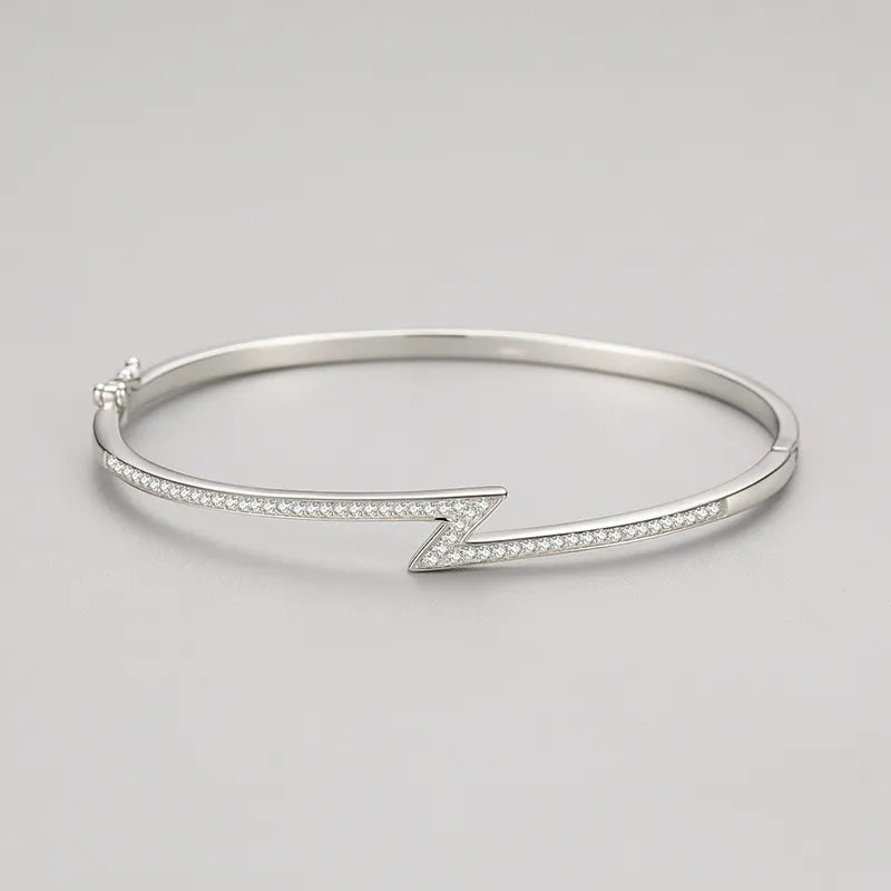 Lightning Glow Armband – 925 Silber, Moderner & Ausdrucksstarker Glanz
