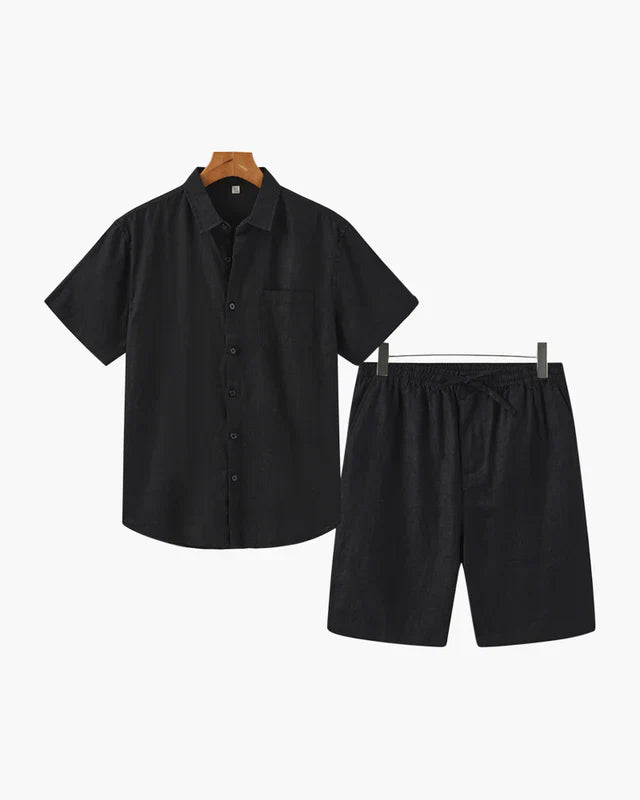 Old Money Leinen-Shorts Set – Sommerliche Eleganz