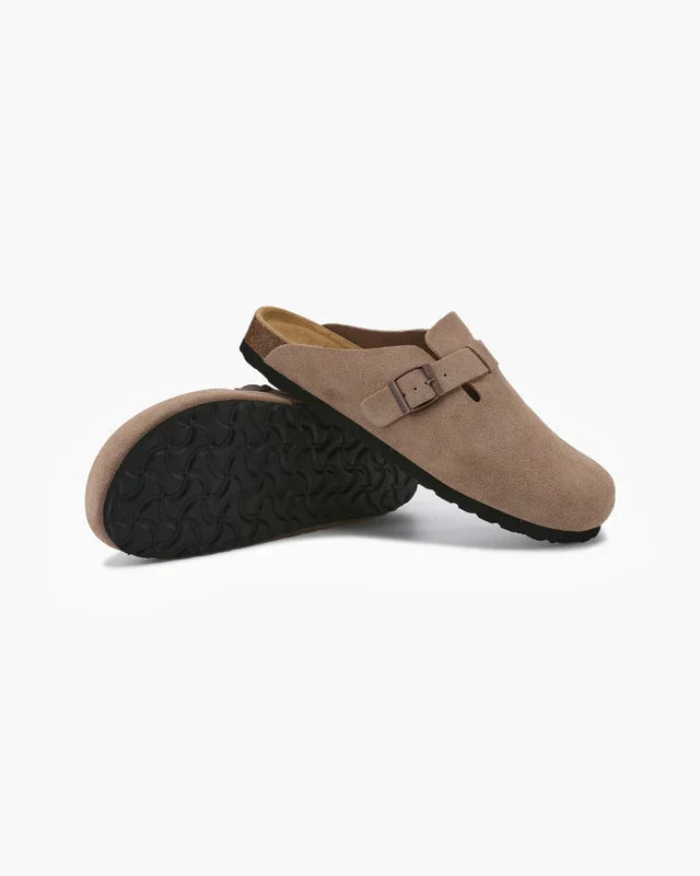 Old Money Wildleder Clogs – Eleganter Komfort