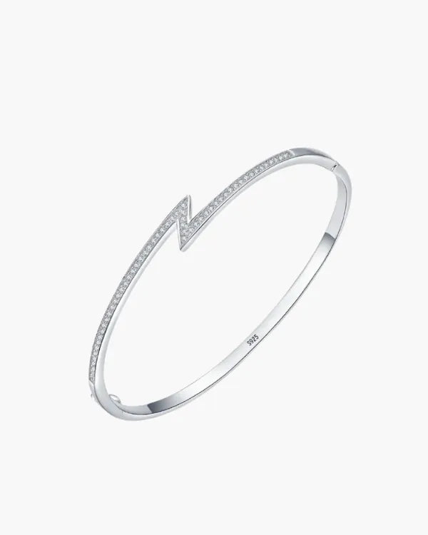 Lightning Glow Armband – 925 Silber, Moderner & Ausdrucksstarker Glanz
