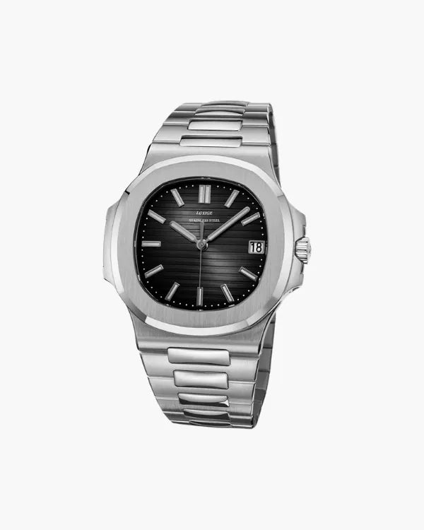 Black Royal Uhr – Edelstahl, Old-Money Stil